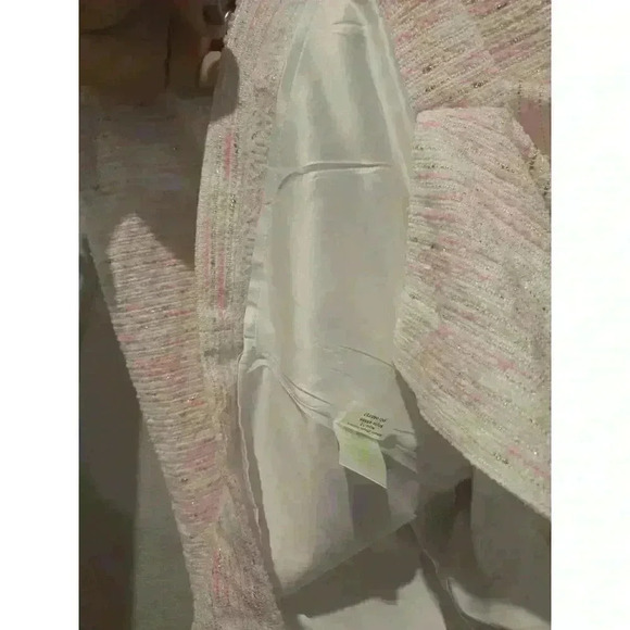 Lilly Pulitzer Women's Pink Tweed Pencil Skirt Size 10 Knee Length - Picture 8 of 9